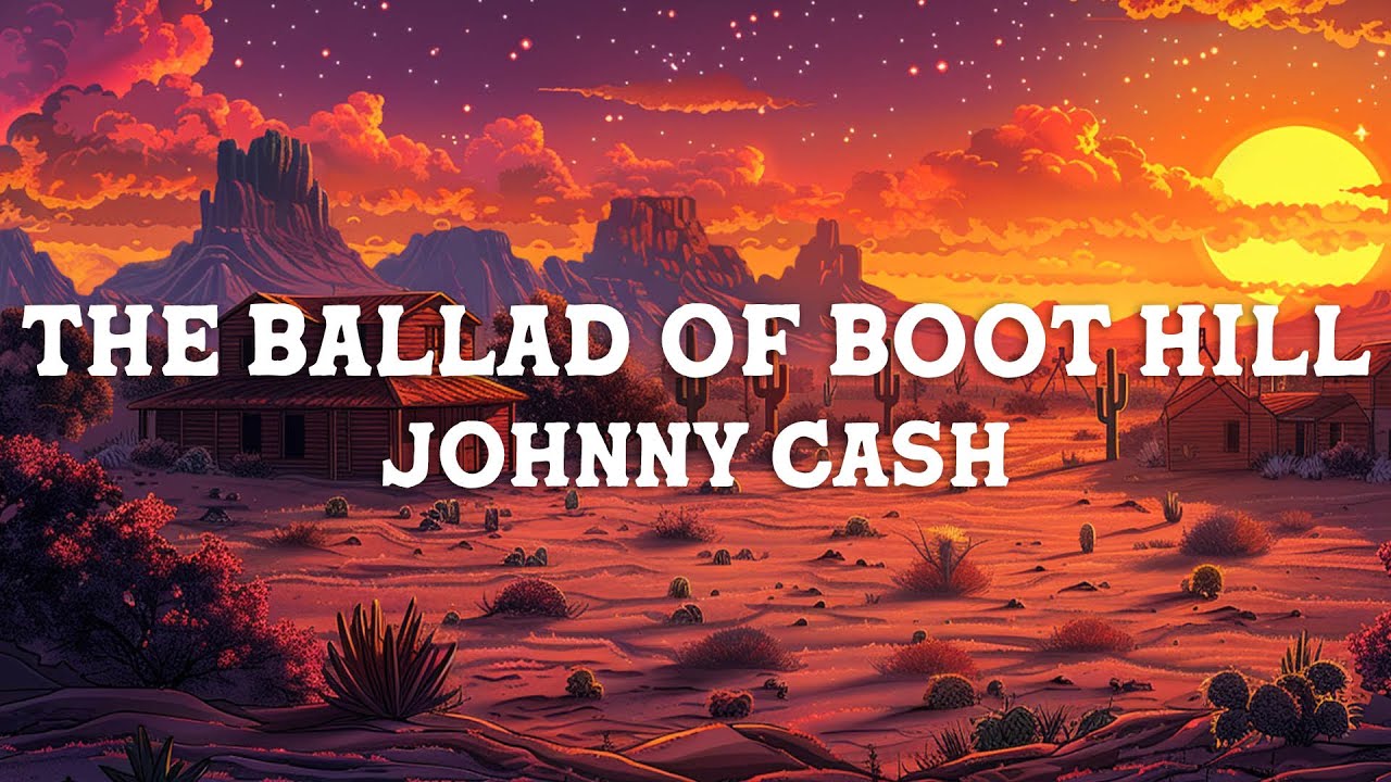 Johnny Cash - The Ballad of Boot Hill (Lyrics)