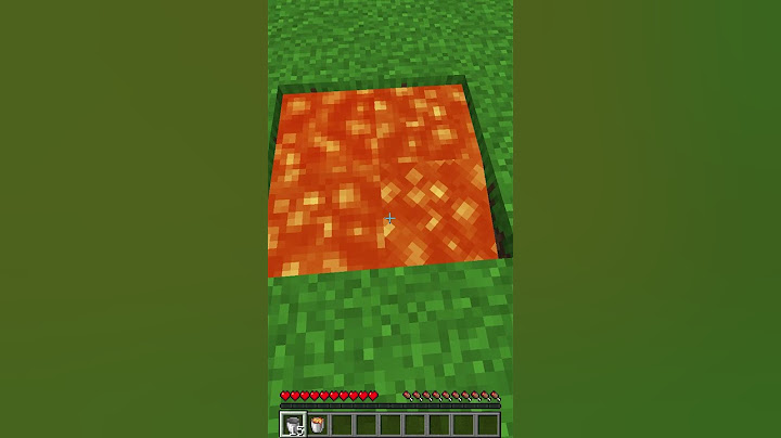 Infinite Lava Source in Minecraft