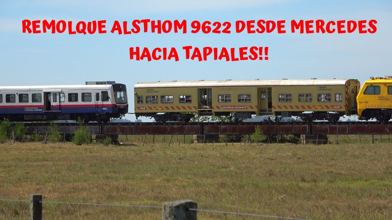 ¡Histórico! Remolque de CM Alsthom 9622 desde Mercedes hacia Tapiales por el Ramal G ex Compañía