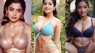 Ai Art Lookbook Hot Modeling Indian Actress Rashmika Mandanna