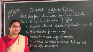 Class- 3rd:-English Reader:-Lesson-13:-OUR NATIONAL FESTIVALS -Complete Exercise with Neelam Mishra