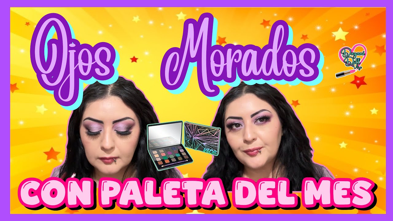 OJOS MORADOS CON PALETA DEL MES 