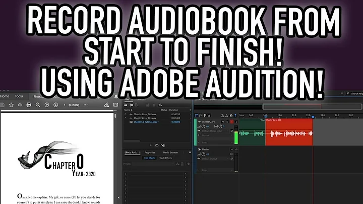 How To Record, Edit and Export Your Audiobook in Adobe Audition For ACX and Findaway Voices!