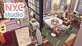 Winziges NYC-Studio-Apartment | The Slice of Pie Legacy Sims 4 Speed Build