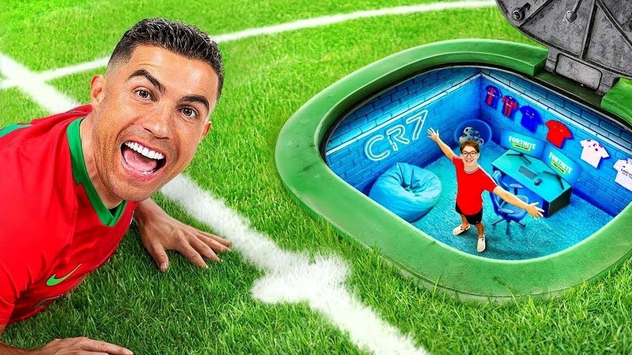 МЫ ВСТРЕТИЛИ RONALDO НА НАШЕМ СЕКРЕТНОМ ПОЛЕ!