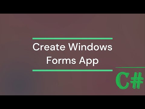 Visual Studio C# - How to Create Windows Forms App | Tutorial