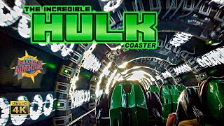 2024 The Incredible Hulk Coaster On Ride 4th Row 4K POV Islands of Adventure