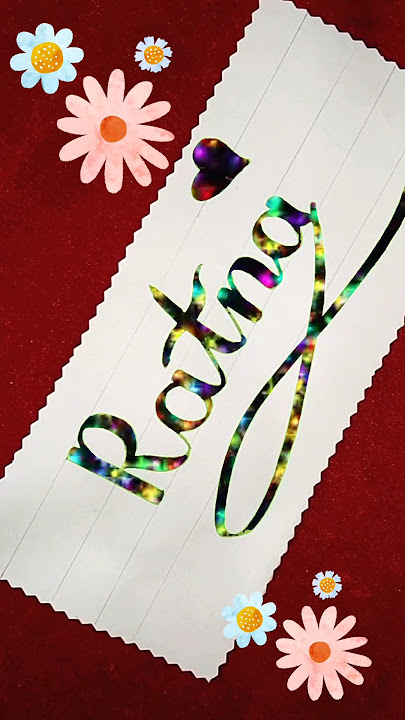 Ratna đĨ° Name Art Magical Calligraphy #calligraphy #rashmiseth #viral #art #shorts #trendingshorts