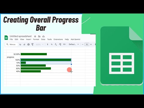 Google Sheets Tutorial: Overall Progress Bar Setup | Creating Overall Progress Bar in Google Sheets