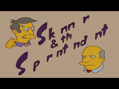 steamed hams but it's only consonants