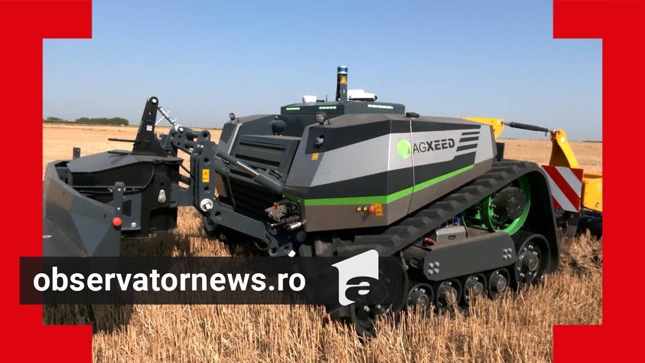 Un fermier din Timiş are un tractor unic în România, de 400.000 de euro