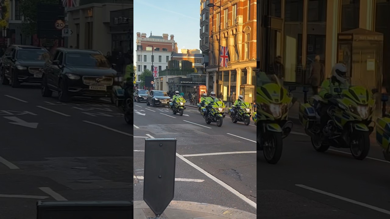 PM Rishi Sunak’s Motorcade 