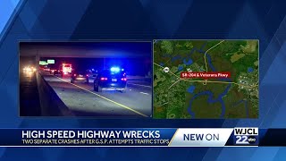 Georgia State Patrol investigating two high speed chases in Savannah