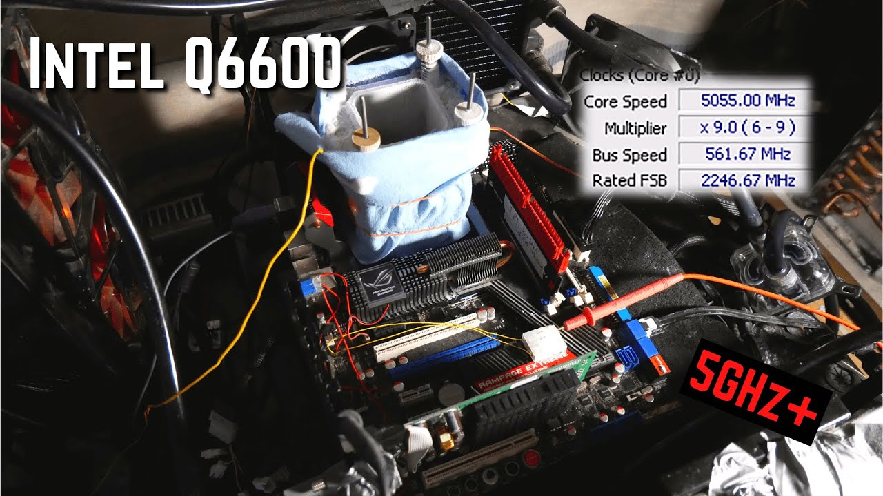 Intel Core 2 Quad Q6600 in 2021 - Overclocking to 5GHz+ on LN2 - YouTube