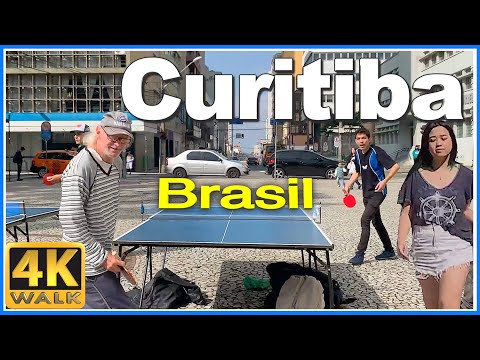 【4K】WALK CURITIBA Parana BRAZIL 4k video SLOW TV travel vlog