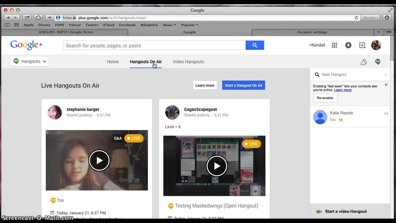 How to use Hangouts and Hangouts on Air YouTube