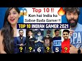 Who is No.1 Gamer in India | Top 10 Gaming YouTuber in India 2021, Techno Gamerz, Total Gaming React