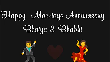 Happy Marriage Anniversary #Bhaiya & #Bhabhi #anniversary #wishes #bhaiyabhabhi