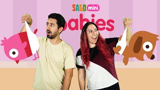 AGORA SOMOS BABÁS DE UMA CRECHE DE BEBÊS no Sago Mini Babies Daycare screenshot 3