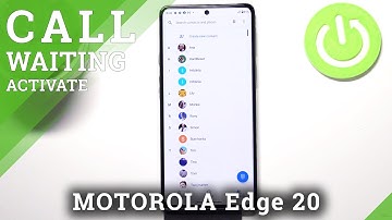 How to Enable Call Waiting on MOTOROLA Edge 20 – Manage Call Settings