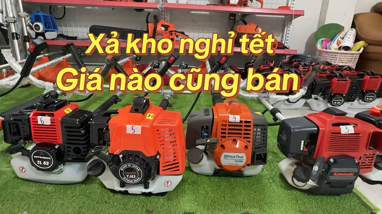 Shop e xả kho máy phát cỏ giá rẻ lắm các bác xem để lựa máy về dùng nhé! 