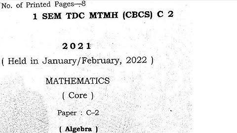 BSc 1st sem mathematics major question paper|C-2|algebra| 2021| Dibrugarh University