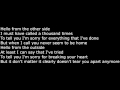 Adele Hello Lyrics Adele Hello Lyrics