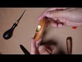 Handmade leather bracelet|一个植鞣皮革手环的制作过程!