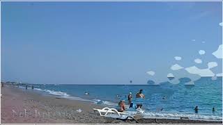Футажи Море Волны Пляж Небо Фон для видеомонтажа