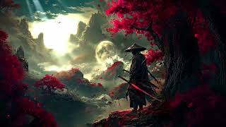 Red Tree Samurai 4K live wallpaper