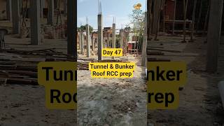 Day 47 | ₹1 Cr+ Mushroom Farm | Tunnel &amp; Bunker roof RCC prep #trending #shorts #shortfeed