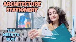 ARCHITECTURE STATIONERY HAUL | Stationery you need to buy for architecture