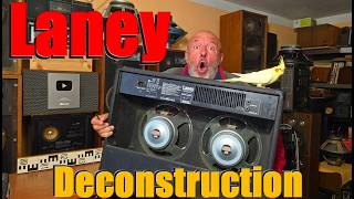DECONSTRUCTION Guitar Amp Speaker Box LANEY LX120RTWIN 12" CELESTION SPEAKERS