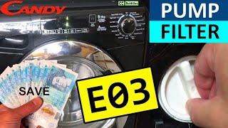 Celebrity How to remove and clean filter on Candy Washing Machine prevent Candy E03 Error Code Wealth