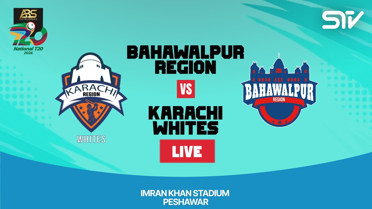LIVE | Karachi Region Whites - Bahawalpur Region | Match 05 | ABS Developers National T20 Cup | 2026