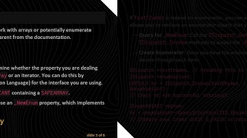 How to Access and Iterate Over Array Properties in COM Using C