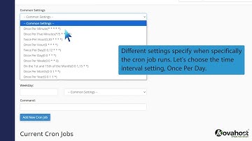 How to create Cronjob via cPanel with Novahost