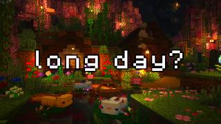 stay inside, it's raining... (minecraft music & soft rain, fire)