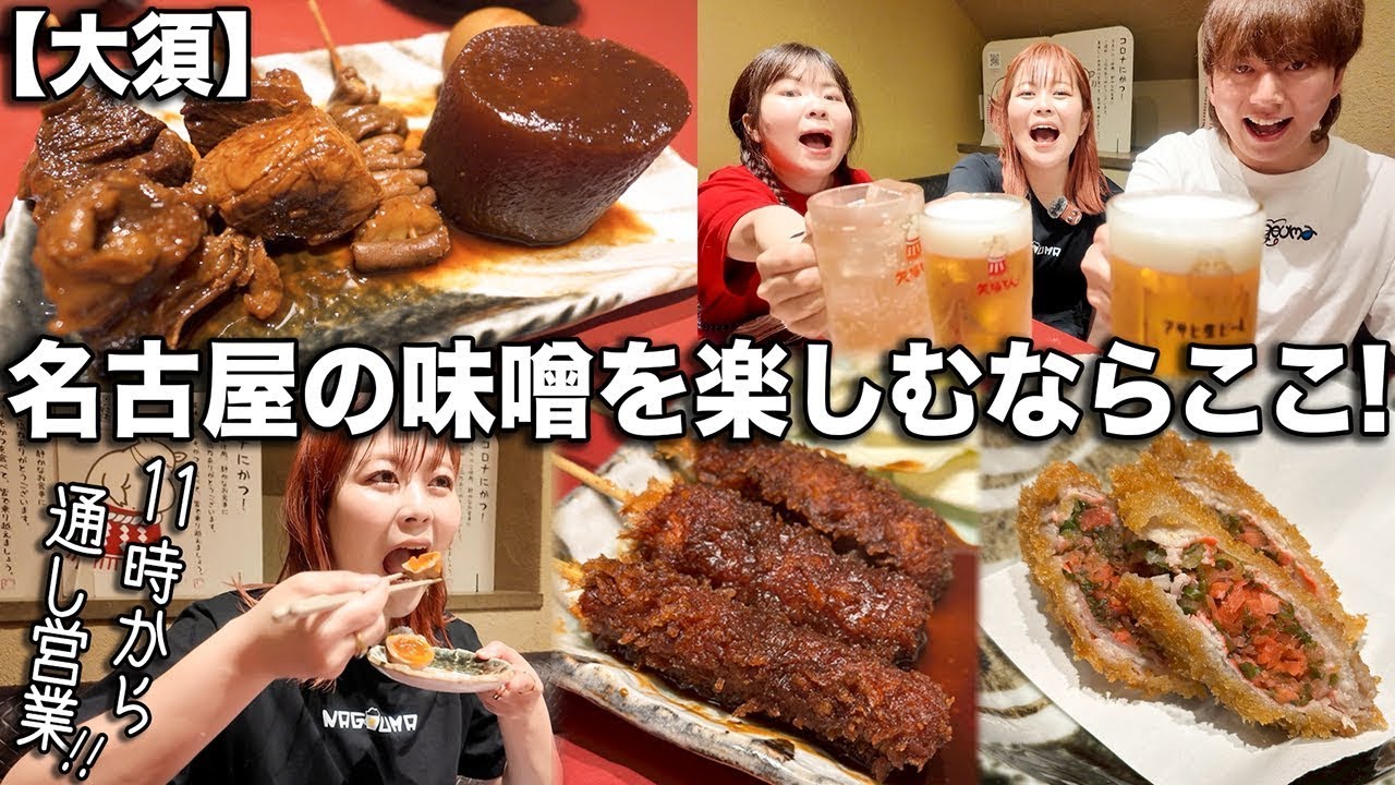 名古屋名物「味噌カツ矢場とん」の居酒屋が酒飲みに刺さり過ぎた!!【大須】