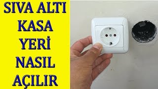 Sıva Altı Elektrik Kasası Yeri Nasıl Açılır? (evde kendin yap priz kasası)