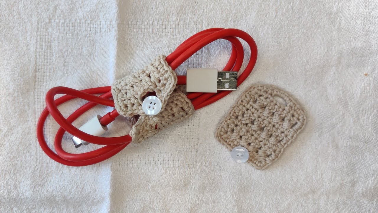 Range câble au crochet facile et rapide à réaliser #crochet #tuto 🙂❤️