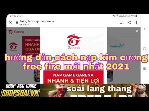 Free fire| hướng dẫn chi tiết cách nạp kim cương free fire 2021, cách nạp thẻ free fire