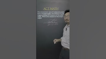 ACT Math Geometry Angle Problem