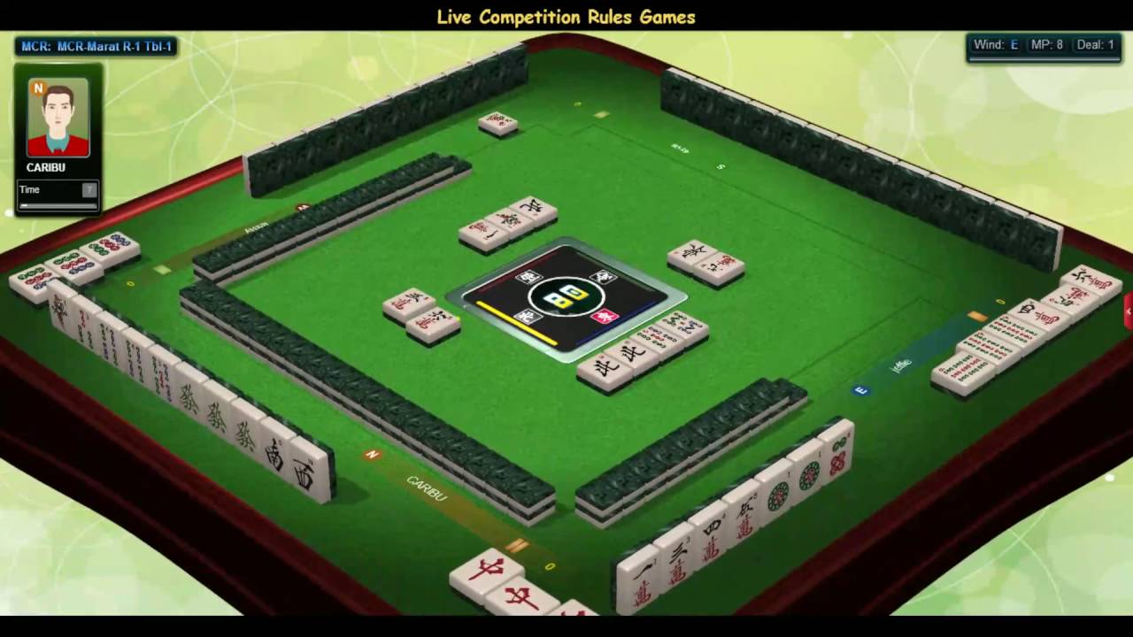Mahjong Competition Rules (Chinese Official, MCR, CO) - Upper Four + One Voided Suit