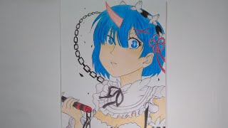 Speed drawing Rem || Re Zero || How to draw rem