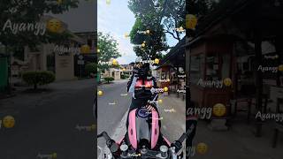 Tag temen kalian yg suka caper😋 #silvadmy #ladybiker #r25pink
