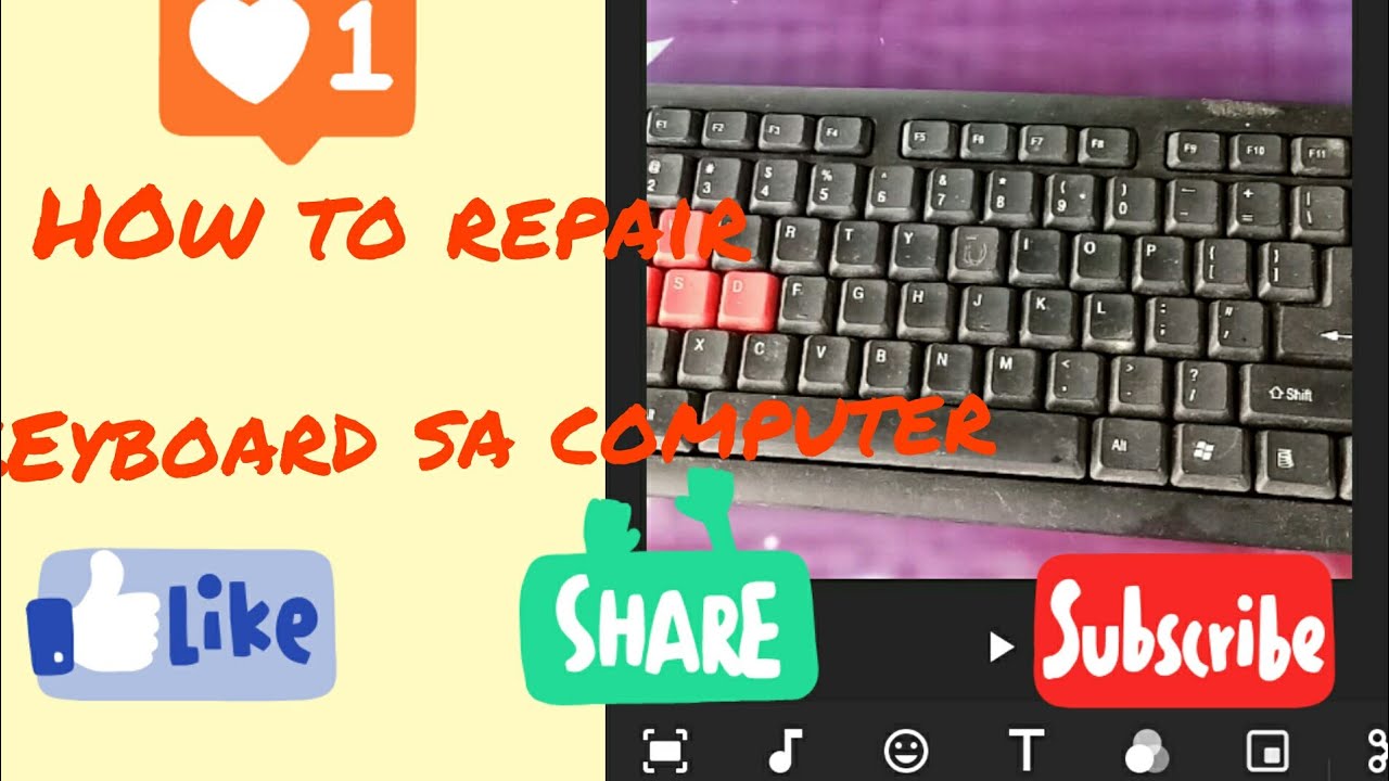 HOW TO REPAIR COMPUTER KEYBOARD - YouTube
