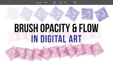 Adjusting Brush Opacity & Flow in Digital Art