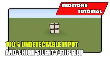 100% Undetectable Input [1 High Silent T-Flip Flop] (Minecraft Xbox TU21/PlayStation CU8)