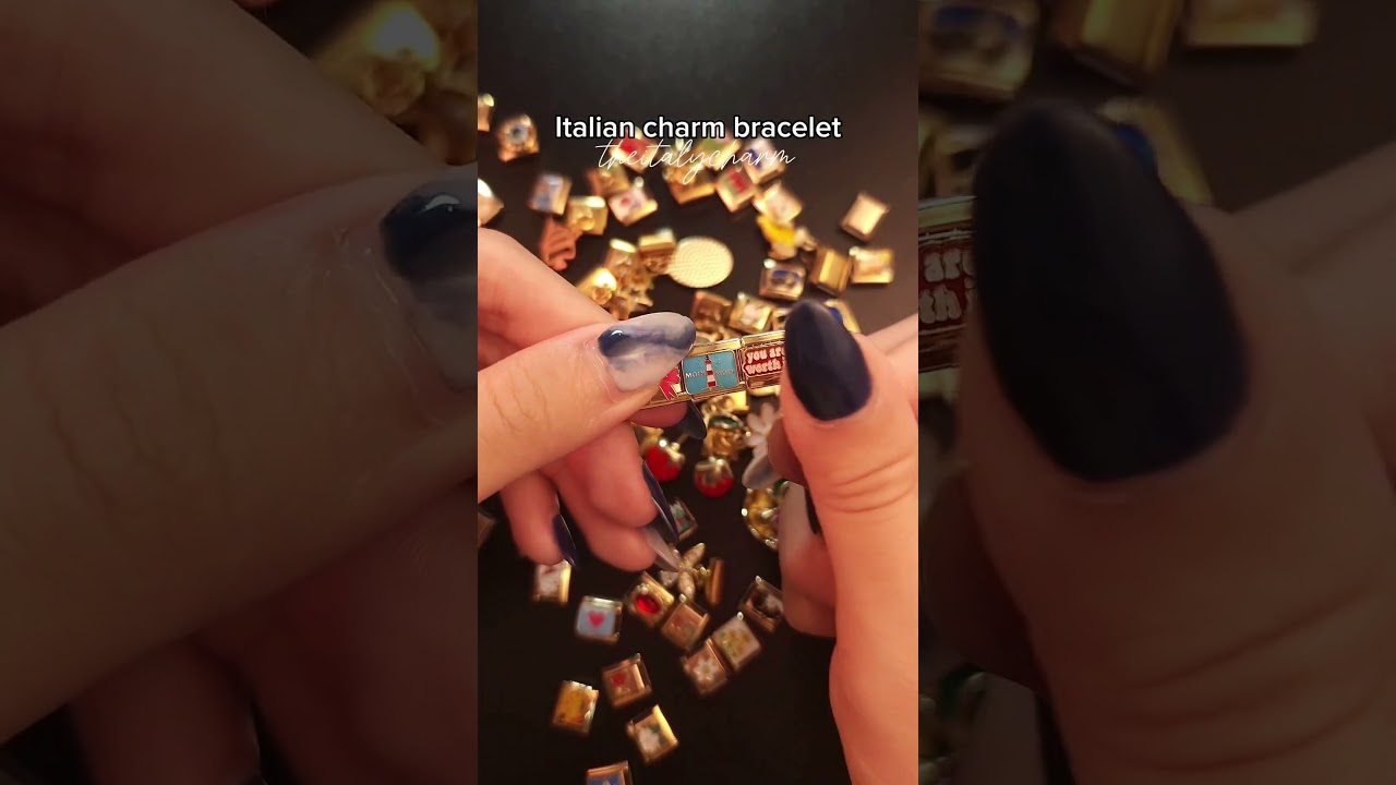 🌸 Not just pretty — it’s personal. Italian charm bracelet made for you.